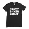 crazy boxer lady Ladies Fitted T-Shirt