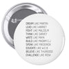 Dream Like Martin Pin-back button
