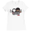 pulp fiction cartoon ideal birthday present or gift Ladies Fitted T-Shirt