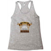 only loves her bed and her momma Racerback Tank