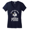 chicken nugget scientist Women's V-Neck T-Shirt