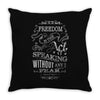 undoomed freedom Throw Pillow