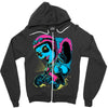panda rider Zipper Hoodie