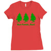 run forest run Ladies Fitted T-Shirt