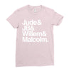 a litle life book white logo Ladies Fitted T-Shirt