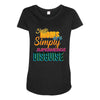 single mom's cools t shirts Maternity Scoop Neck T-shirt