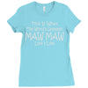 worlds greatest maw maw Ladies Fitted T-Shirt