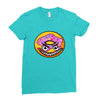 Angry Donut Ladies Fitted T-Shirt