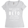 want a better texas Women's Triblend Scoop T-shirt