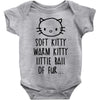 weird kitty Baby Onesie