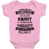 Super Cool Nanny Of A Freaking Awesome Granddaughter Baby Onesie
