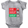 bat safety Baby Onesie