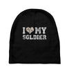 i love my soldier hunter camouflage Baby Beanies