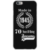 made in 1945 70 years of being awesome iPhone 6/6s Case