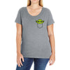 cute yoda pocket Ladies Curvy T-Shirt