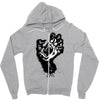screaming hand werewolf Zipper Hoodie