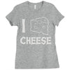 i love cheese Ladies Fitted T-Shirt