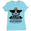 I Am Actually In A Very Commited Relationship Ladies Fitted T-Shirt