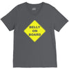 belly on board beer V-Neck Tee