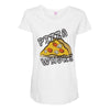 Pizza Bitch Maternity Scoop Neck T-shirt