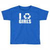 i recycle girls  funny Toddler T-shirt