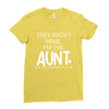 the cool fun and favorite aunt Ladies Fitted T-Shirt