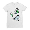 angry cartoon face Ladies Fitted T-Shirt