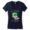 my memory is terrible Women's V-Neck T-Shirt