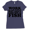 work is for people Ladies Fitted T-Shirt