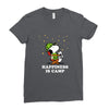 Happiness is Camp Ladies Fitted T-Shirt