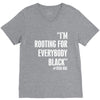 rooting for everybody t shirt. V-Neck Tee