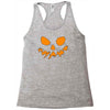 scary pumpkin face halloween Racerback Tank