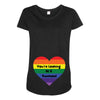 You're Looking At A Rainbow Maternity Scoop Neck T-shirt