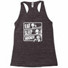 v3 eat sleep hockey Racerback Tank