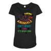 caring for animals isn't what i do it's who i am Maternity Scoop Neck T-shirt