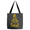 uomo dakar stampa oro moto deserto parigi africa sport Tote Bags