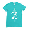 the legend of zelda - breath of the wild white logo Ladies Fitted T-Shirt