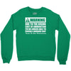 warning due to the rising cost of ammo Crewneck Sweatshirt