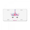 birthday unicorn family series mom License Plate