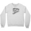 some game involving falling blocks in the style of m.c. escher Crewneck Sweatshirt