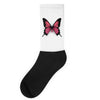 breast cancer butterfly Socks