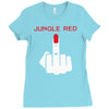 jungle red Ladies Fitted T-Shirt