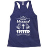 I Am One Blessed Sister Racerback Tank