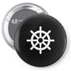 steering wheel sail boat funny Pin-back button