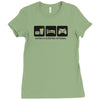 eat sleep game Ladies Fitted T-Shirt