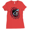 shark attack Ladies Fitted T-Shirt