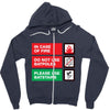 bat safety Zipper Hoodie