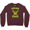 vegan pirate Crewneck Sweatshirt