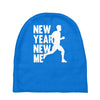 new year, new me running fitness Baby Beanies