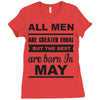 all men are created equal may Ladies Fitted T-Shirt